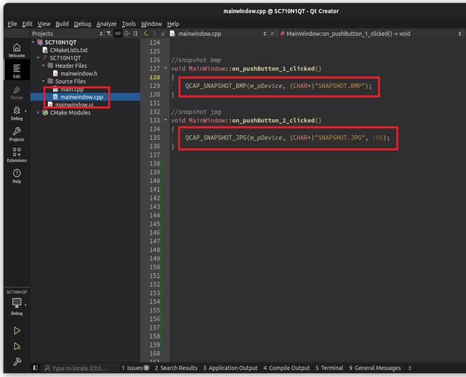 9-5 Callback and Image Snapshot Example