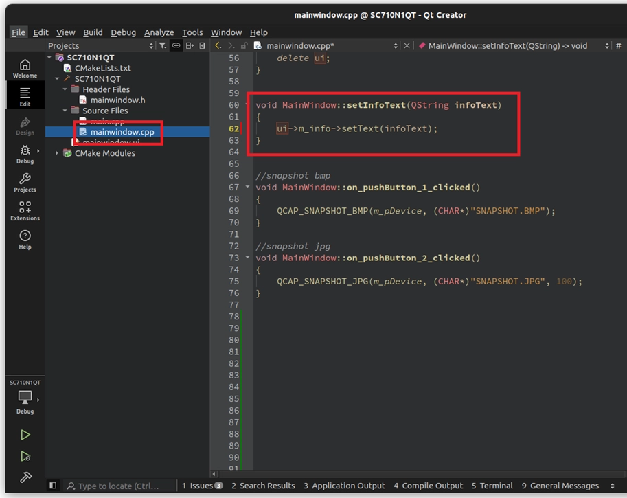 9-5 Callback and Image Snapshot Example
