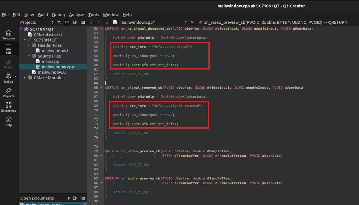 9-5 Callback and Image Snapshot Example